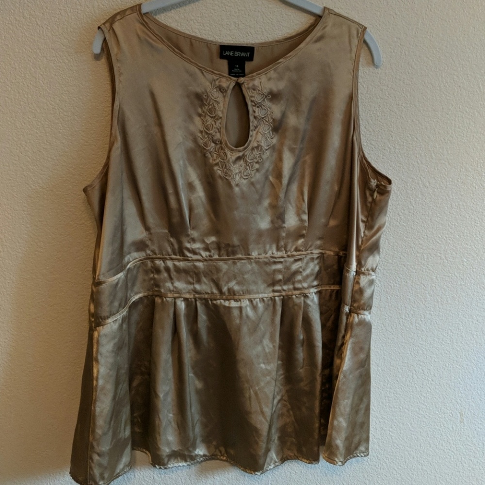 Gold sleeveless top